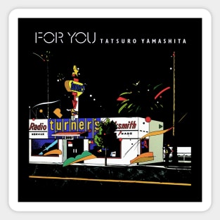 Tatsuro Yamashita's For You City Pop Design Sticker